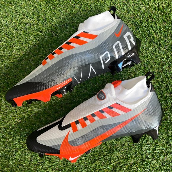 Nike Vapor Edge Pro 360 Football Cleats DV0778-004 Orange White Men’s Size 13